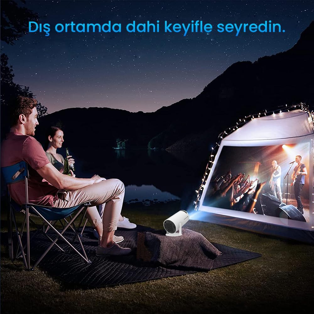 Taşınabilir Sinema Projeksiyon Cihazı Bluetooth Destekli